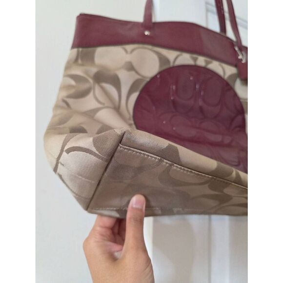 Coach Logo Laura Berry Purse Tote Shoulder Handbag - Picture 6 of 12